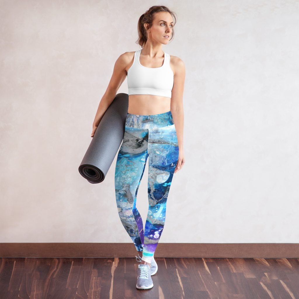 Yoga Leggings, Happiness is a bubble.